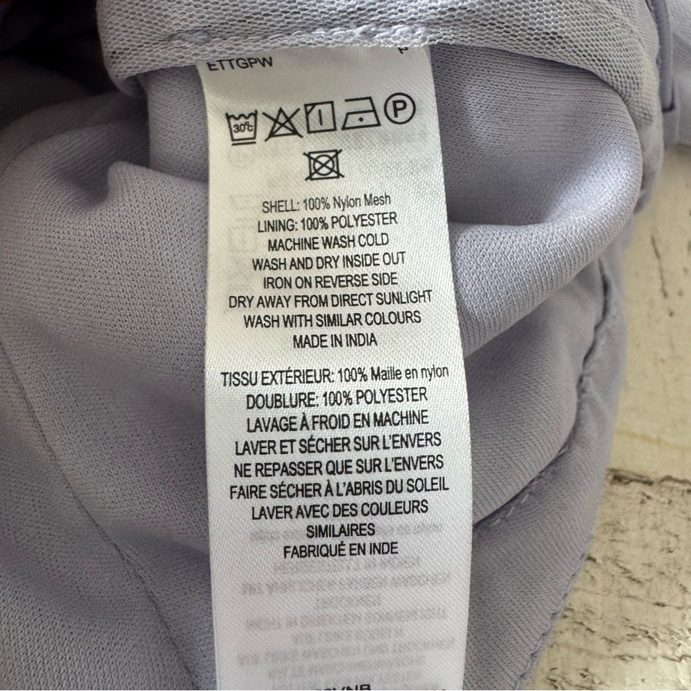 French Connection‎ Edrea Tulle Top NWT size 12 in Cosmic Sky Sheer Cropped - Picture 11 of 14